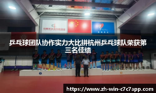乒乓球团队协作实力大比拼杭州乒乓球队荣获第三名佳绩